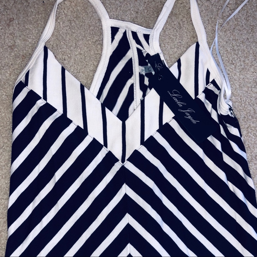 Striped halter top
